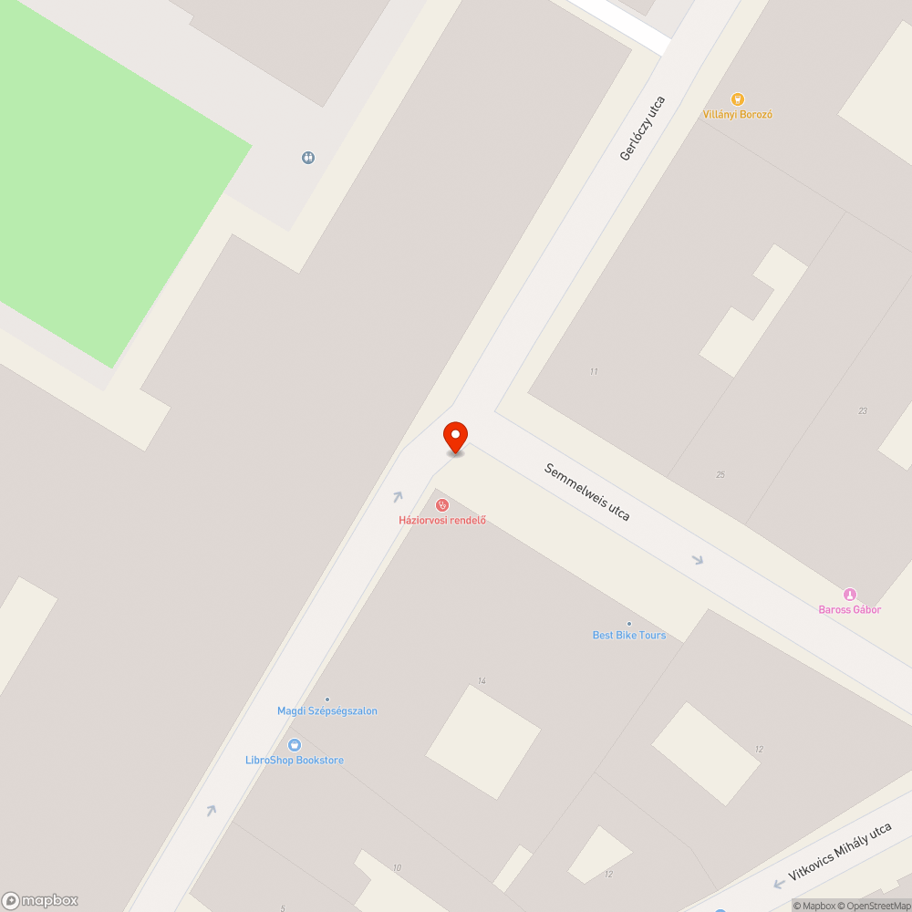 Sérült pad bejelentés helye