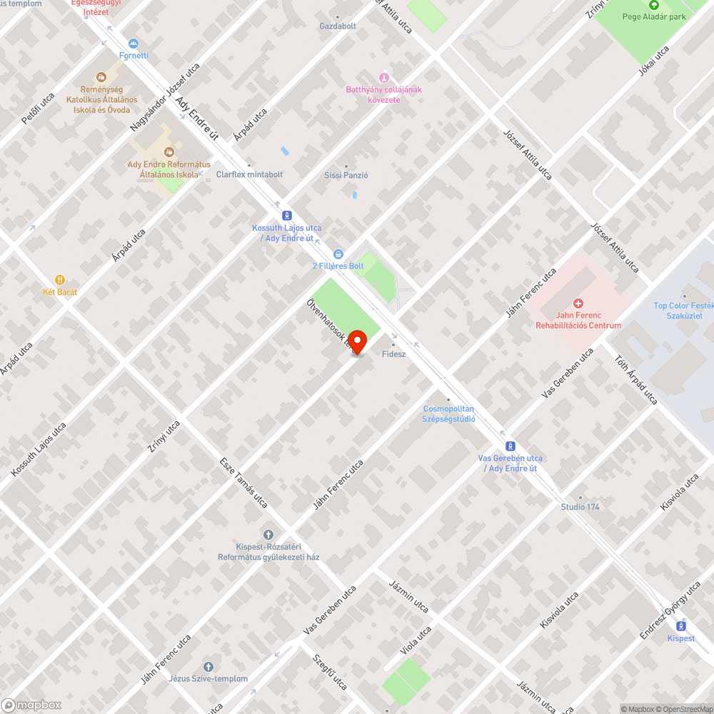 Hibásan működő lámpa bejelentés helye