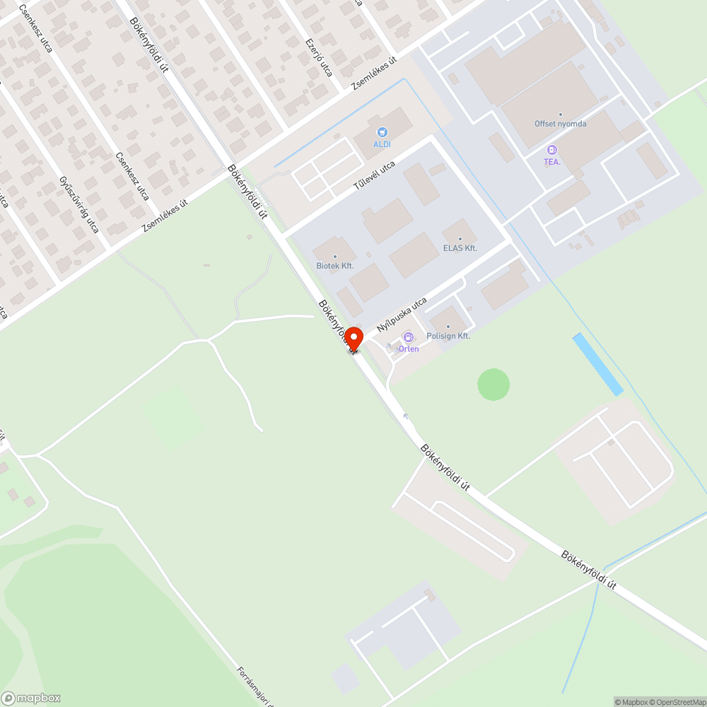 Buszmegállóban és út mentén hagyott szemét bejelentés helye