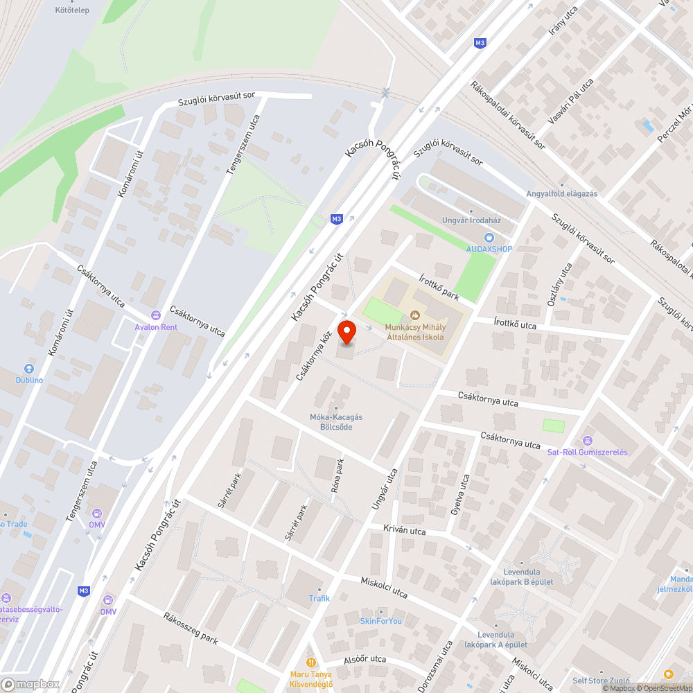 Hatalmas kátyú! bejelentés helye