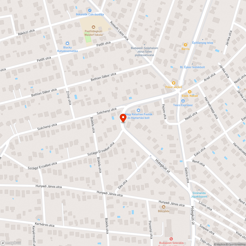 Nincs járda a Hidegkúti út mentén bejelentés helye