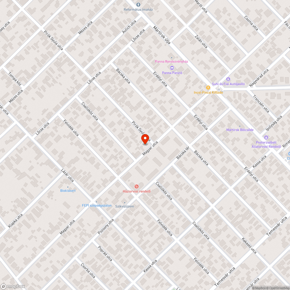 Két elhagyott jármű bejelentés helye