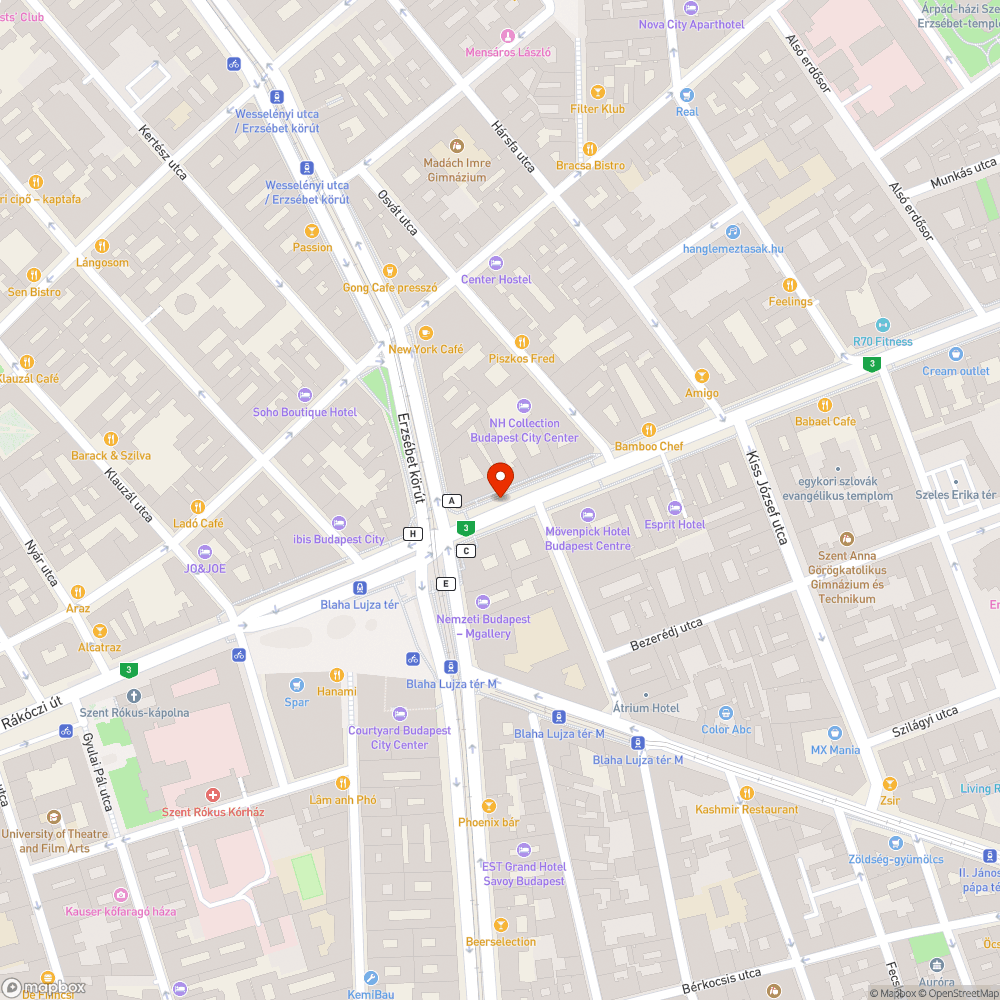 Kátyú bejelentés helye