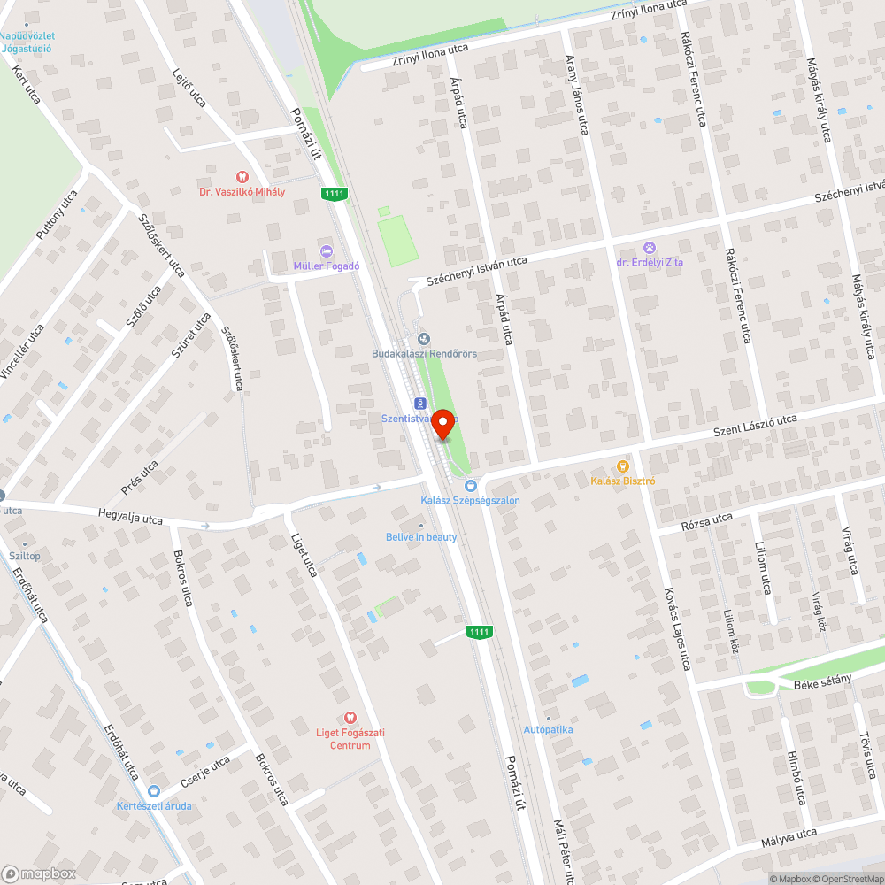 Rögzítetlen kuka bejelentés helye