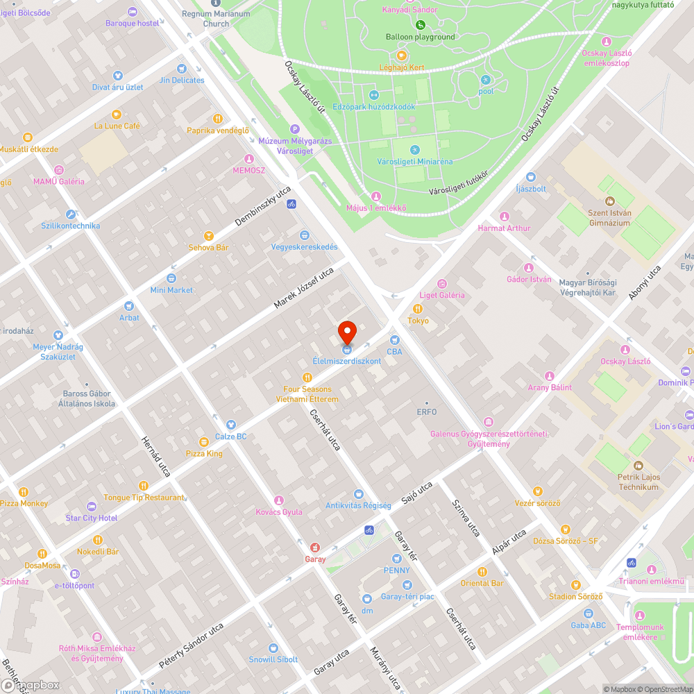 Rakodási terület bejelentés helye