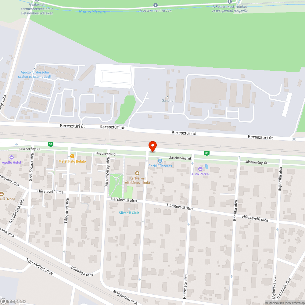 Borzalmasan rossz állapotú útszakasz bejelentés helye