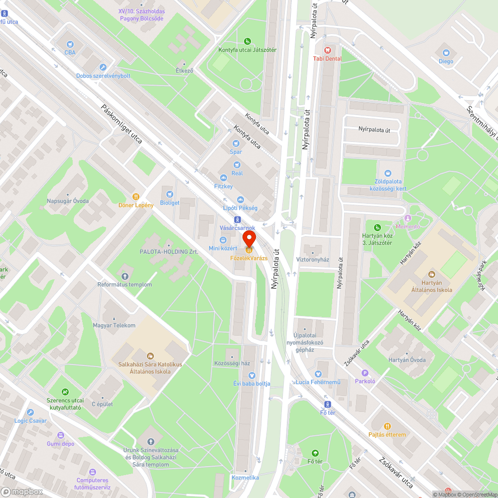 Sérült fedlap - Páskomliget bejelentés helye