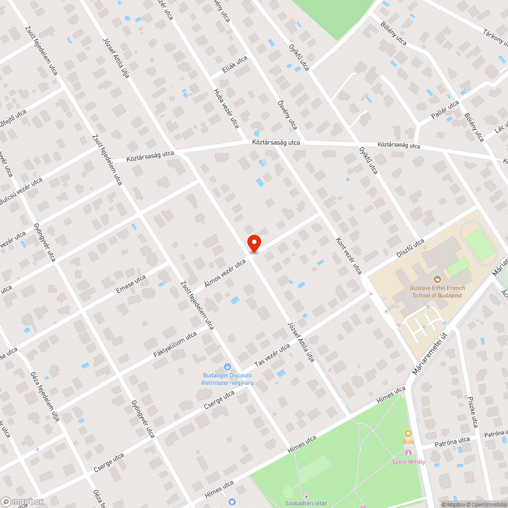 Kidölt fa - József A. bejelentés helye