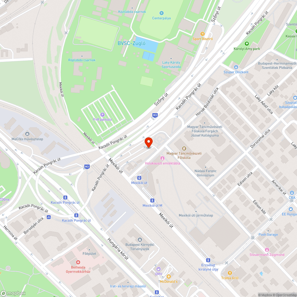 Roncs bejelentés helye