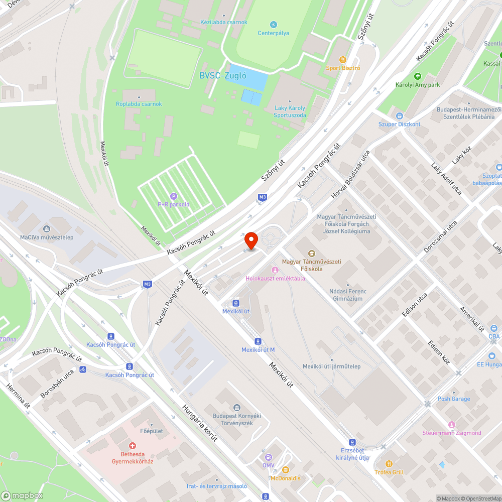 Roncs bejelentés helye