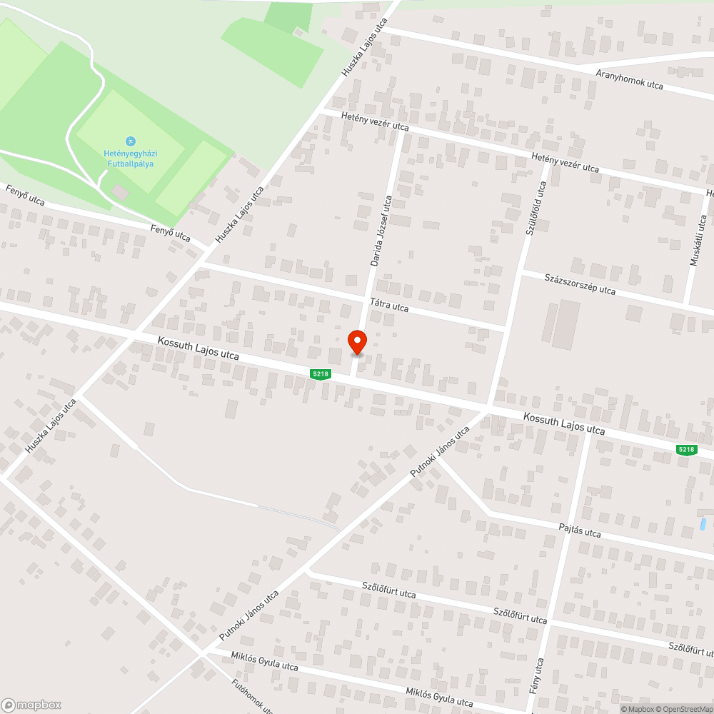 Kátyú a Darida utca közepén bejelentés helye