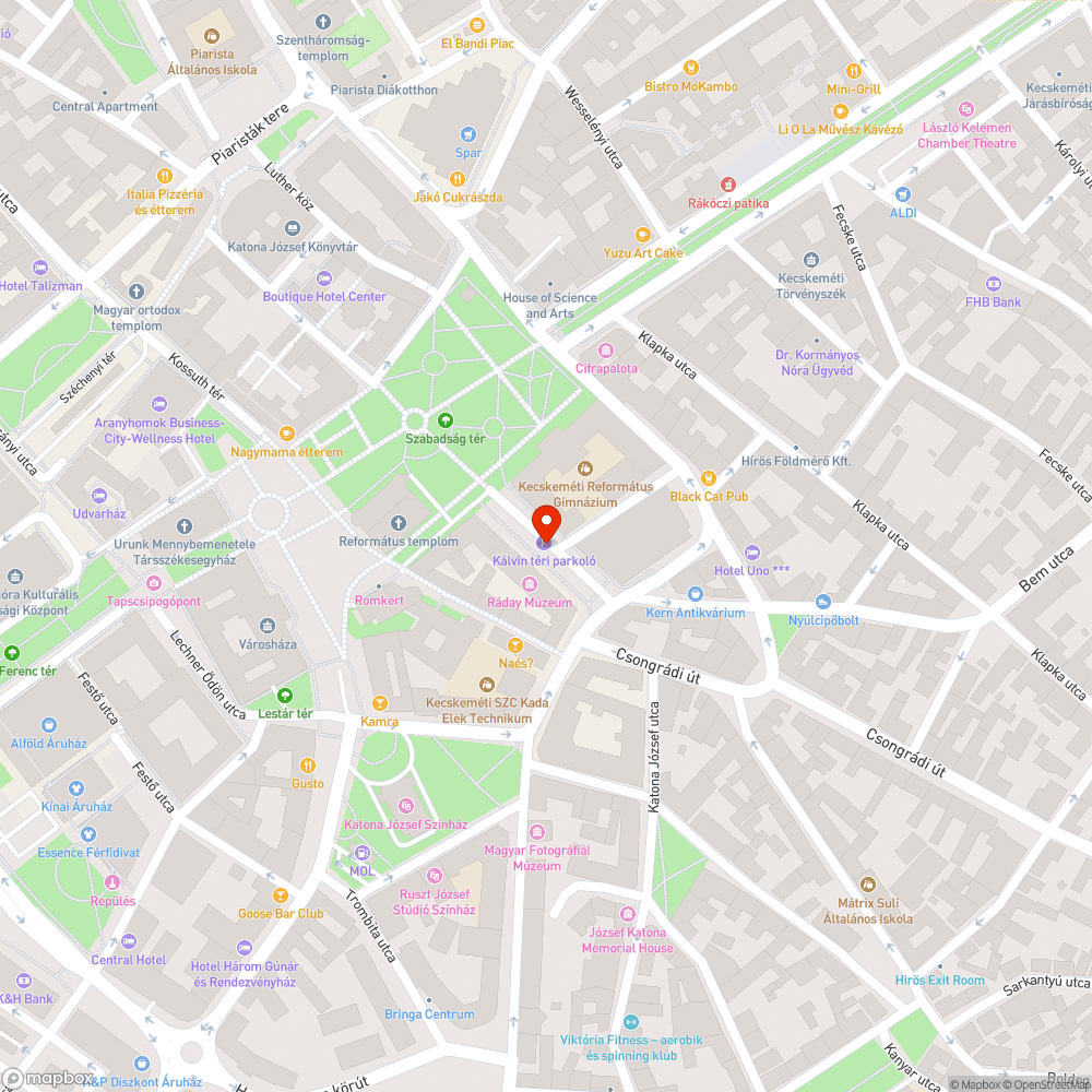 Több kiégett lámpa a Kálvin téren bejelentés helye