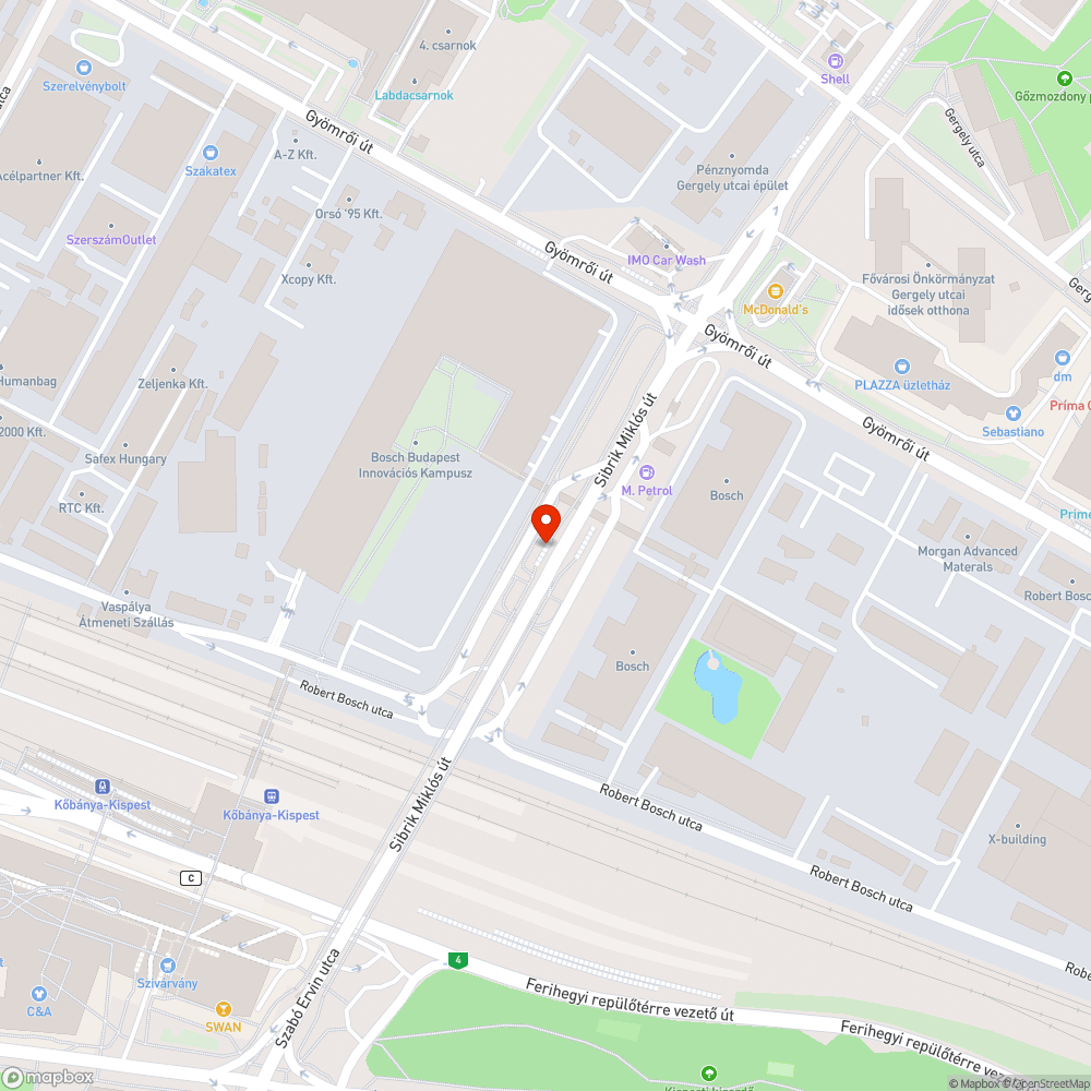 Megsüllyedt rácsú, és eldugult víznyelő bejelentés helye