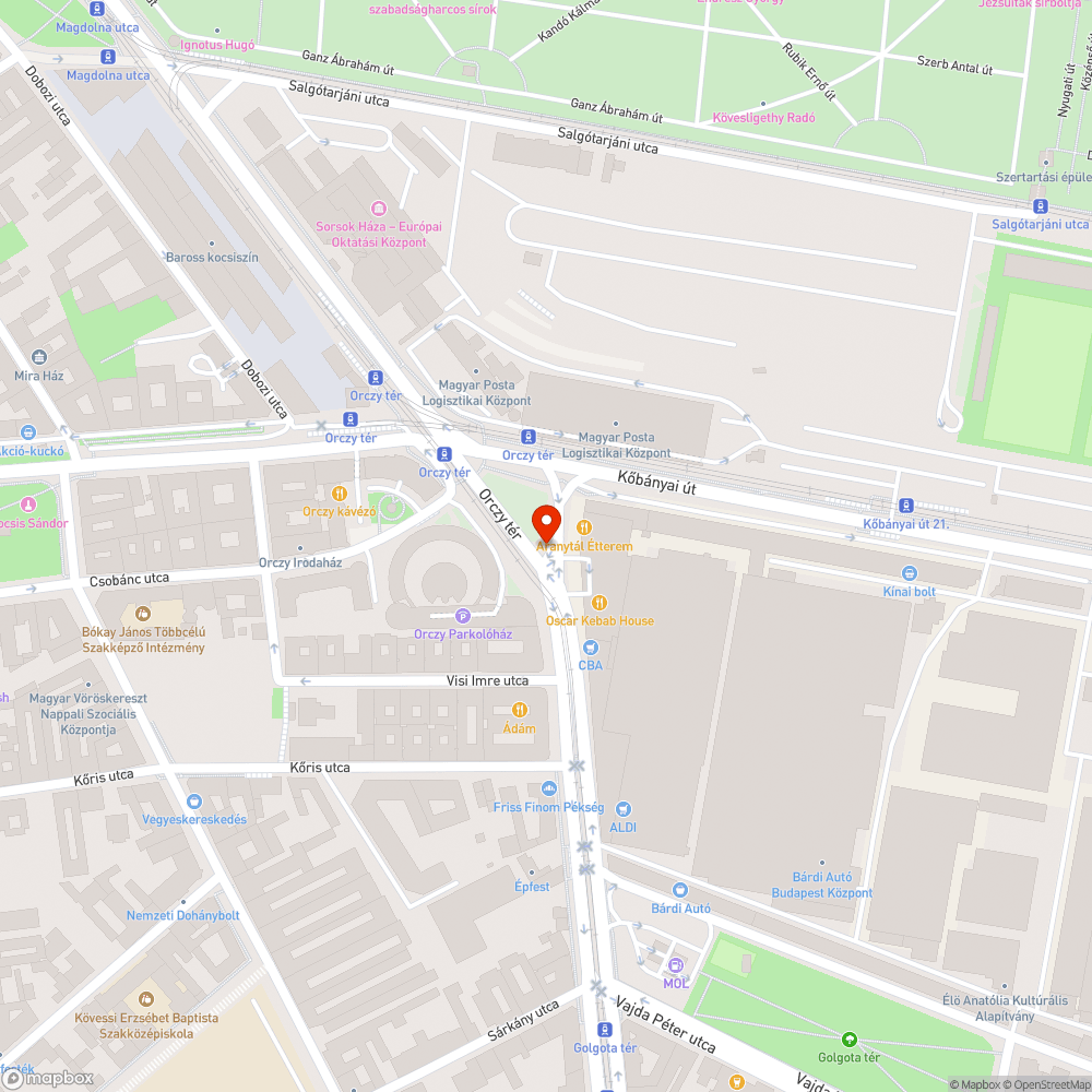 Bebokrosodott villamos felsővezeték tartó bejelentés helye