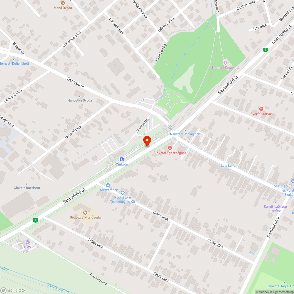 Faültetés bejelentés helye