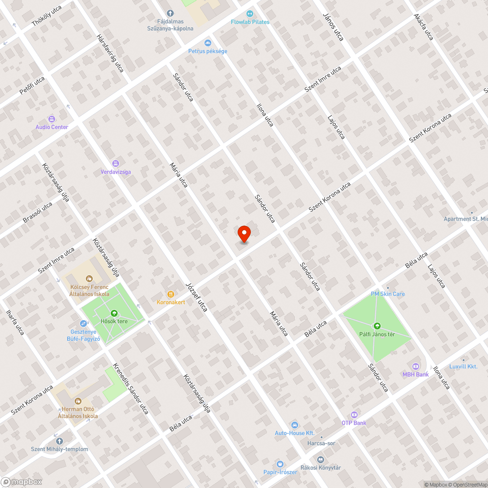 Villogó lámpa bejelentés helye