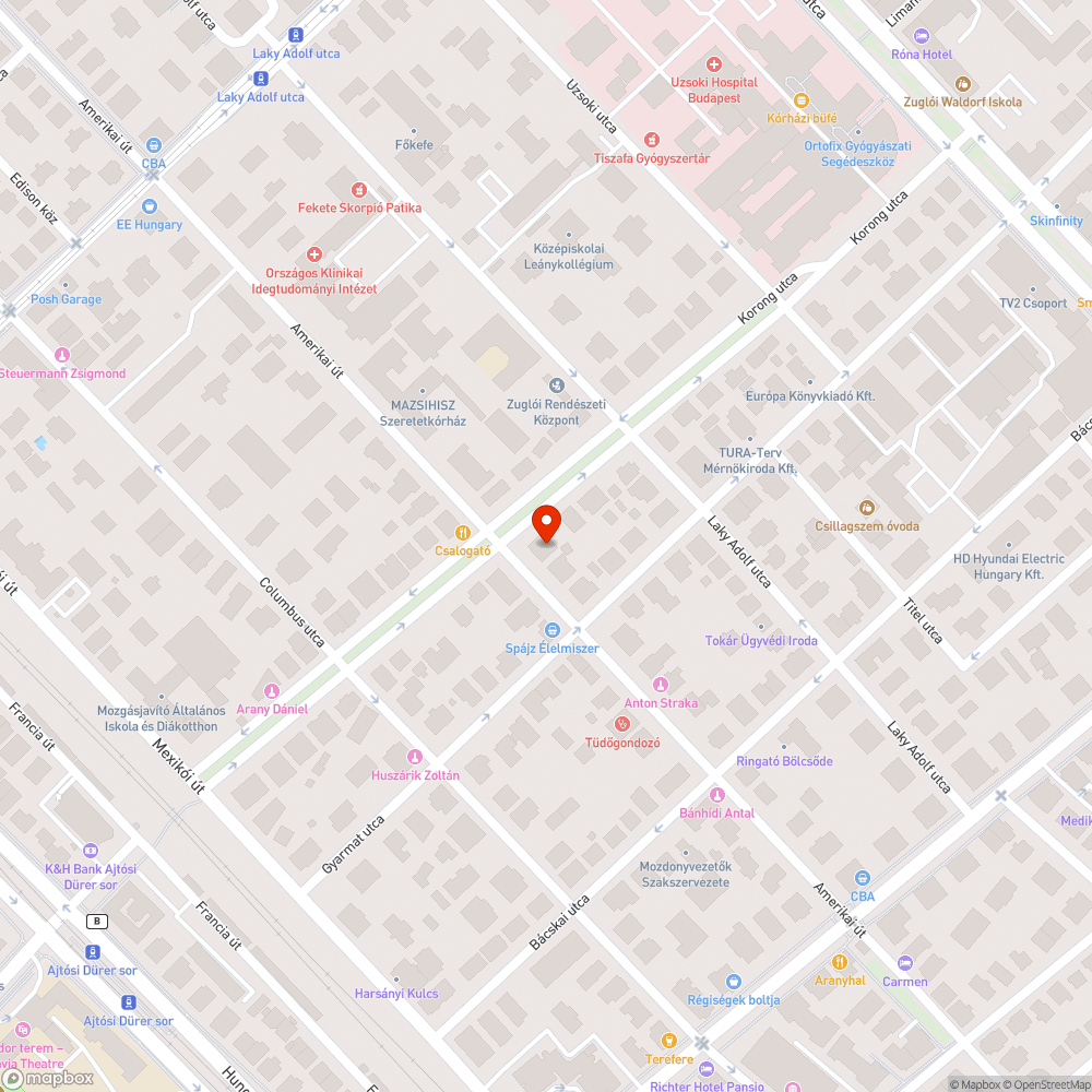 Graffitis ELMŰ-trafóházikó bejelentés helye