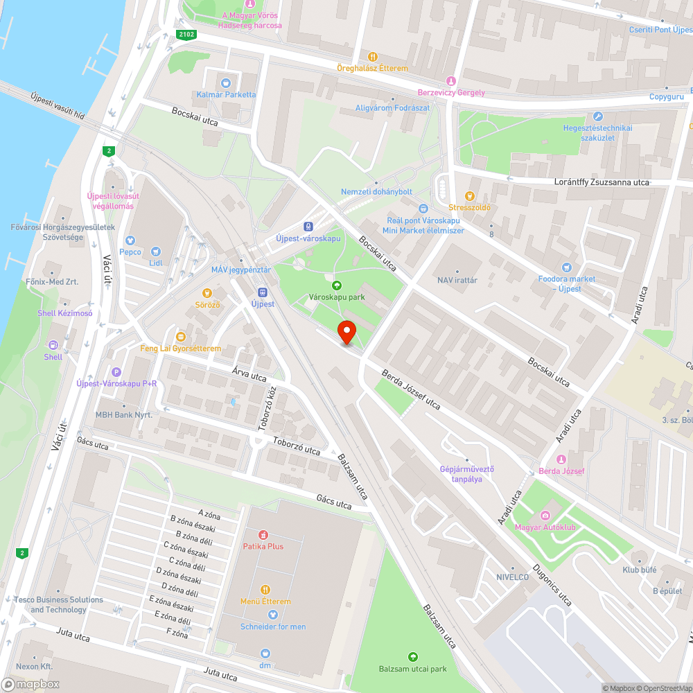 Elhagyott furgon bejelentés helye