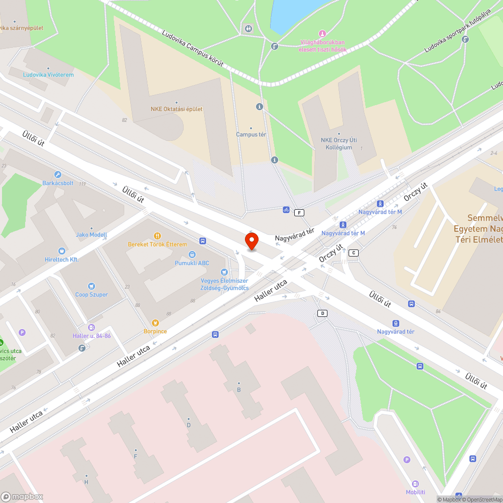 Kikerülhetetlen kátyú a Nagyvárad térnél bejelentés helye