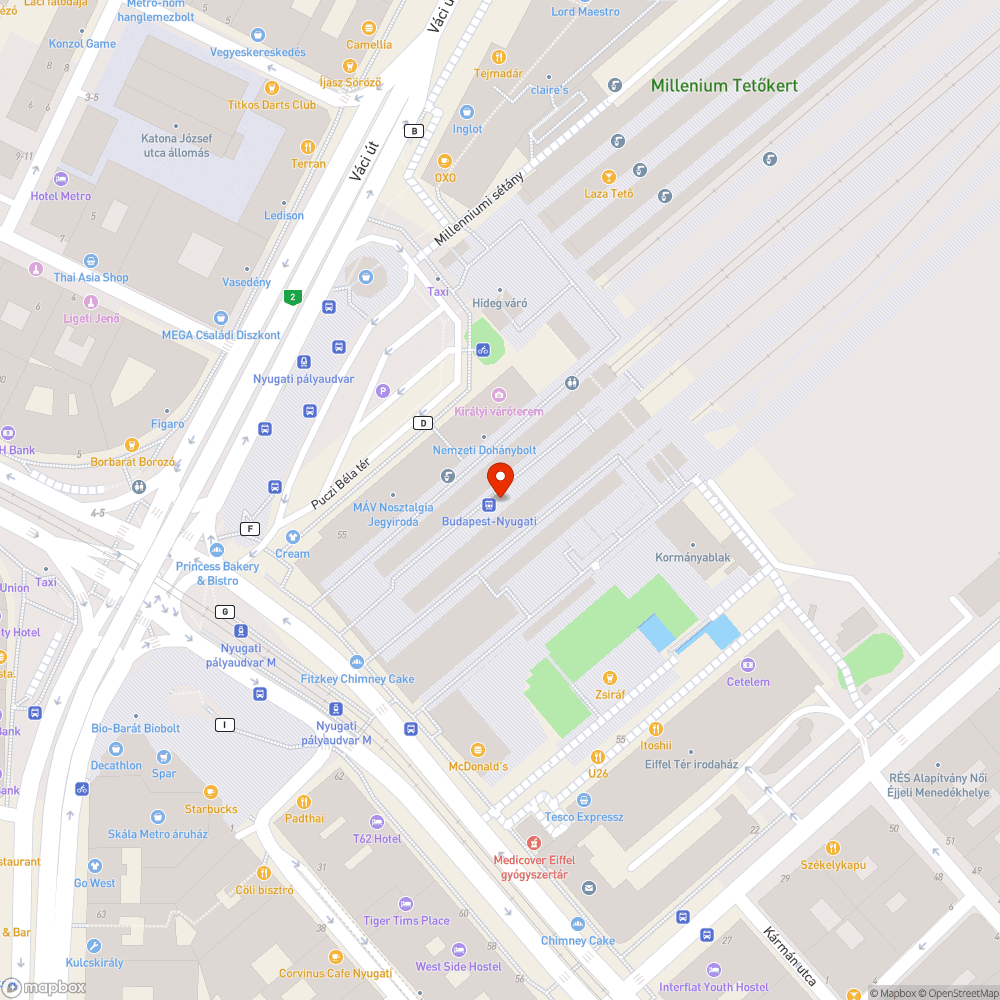 Fekália a síneken bejelentés helye