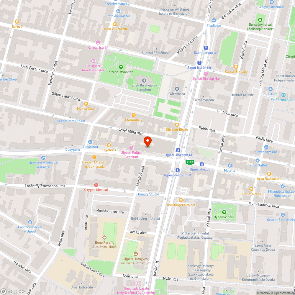 Nem működő BKK info tábla bejelentés helye