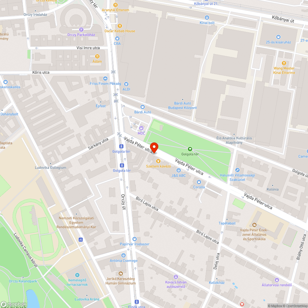 Szemetes utcaszakasz bejelentés helye