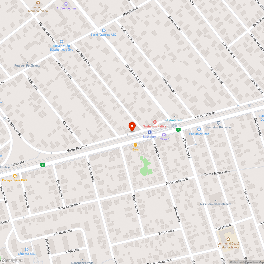 HÉV peron - letört lépcső bejelentés helye