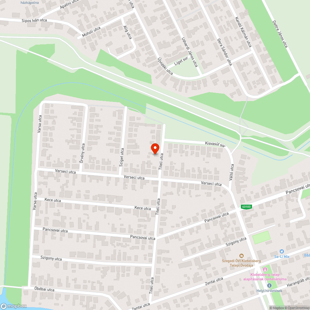 Nyomvályú bejelentés helye