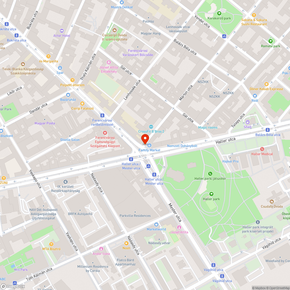 Kidőlt poller bejelentés helye