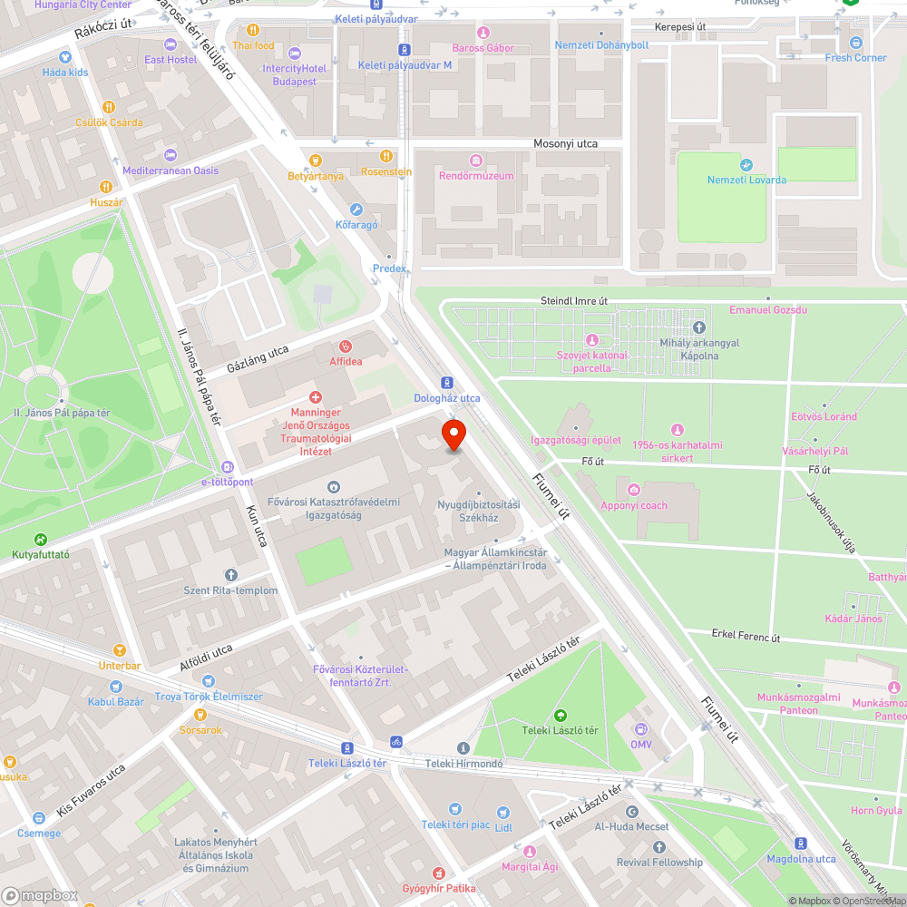 Szemetes zöldterület bejelentés helye