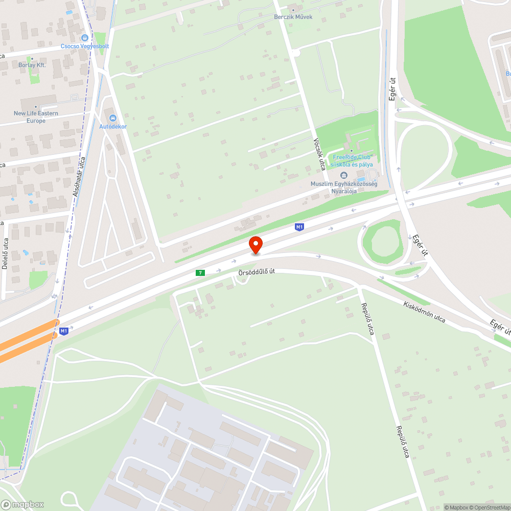 Az Egér úti kijáratánál két sáv kell bejelentés helye