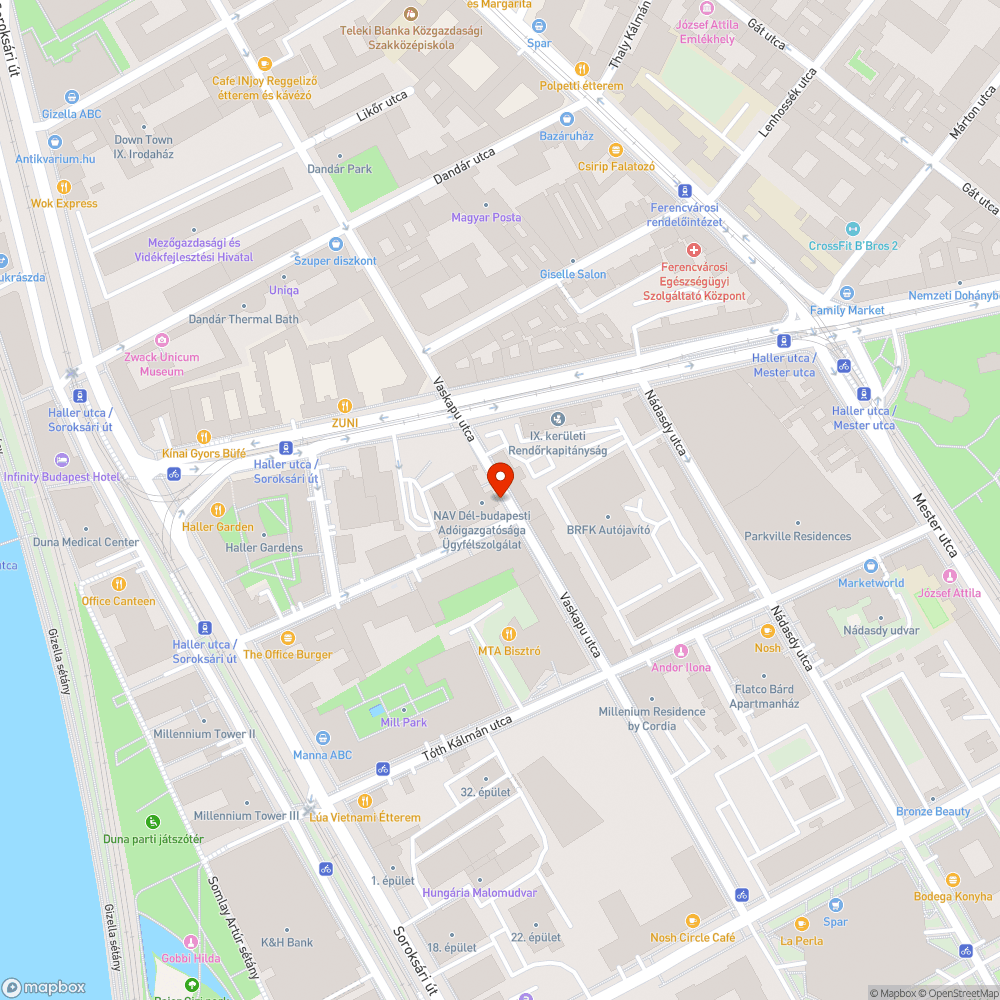 A zöldfelület téglaszegélye sérült bejelentés helye