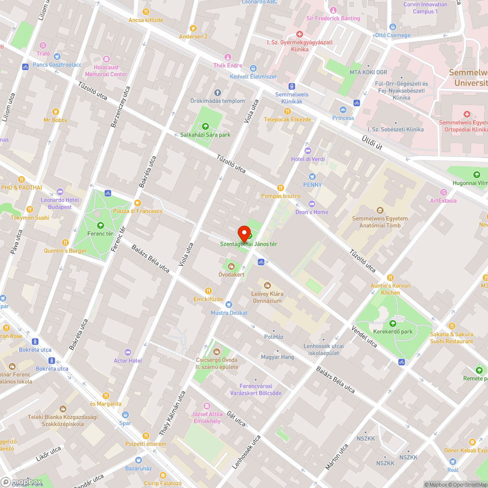 Csapadéklefolyó eltömődött, hiányos rostély bejelentés helye