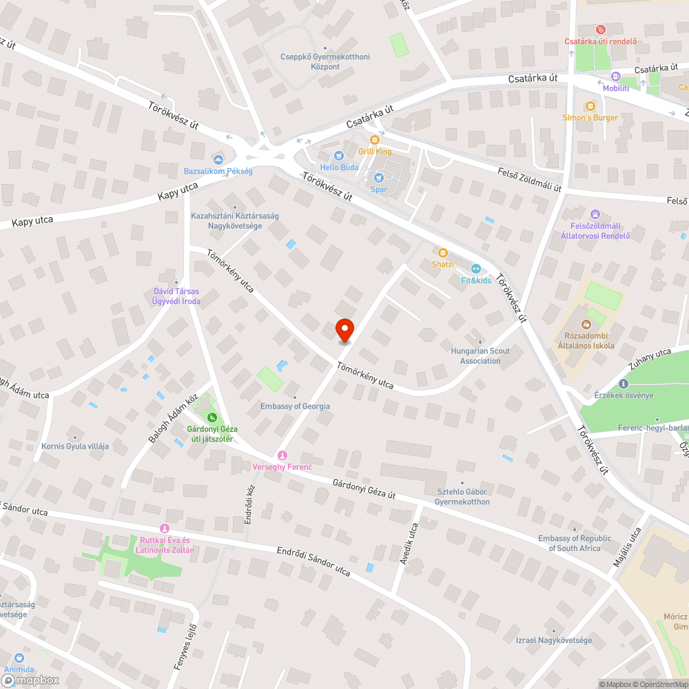 Két zsák bejelentés helye