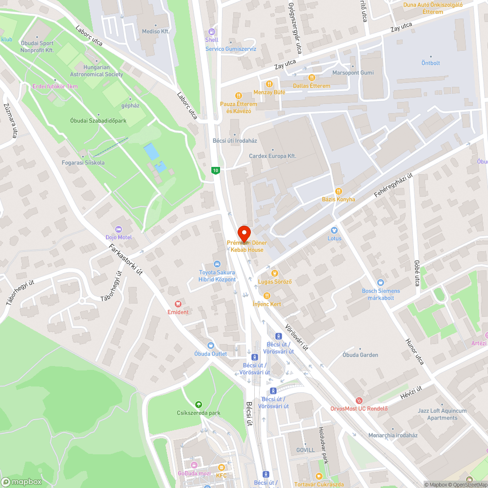 Hol a tábla és a parkolóóra? bejelentés helye