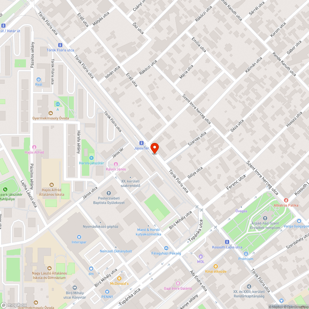 Bokrosodó oszlop bejelentés helye