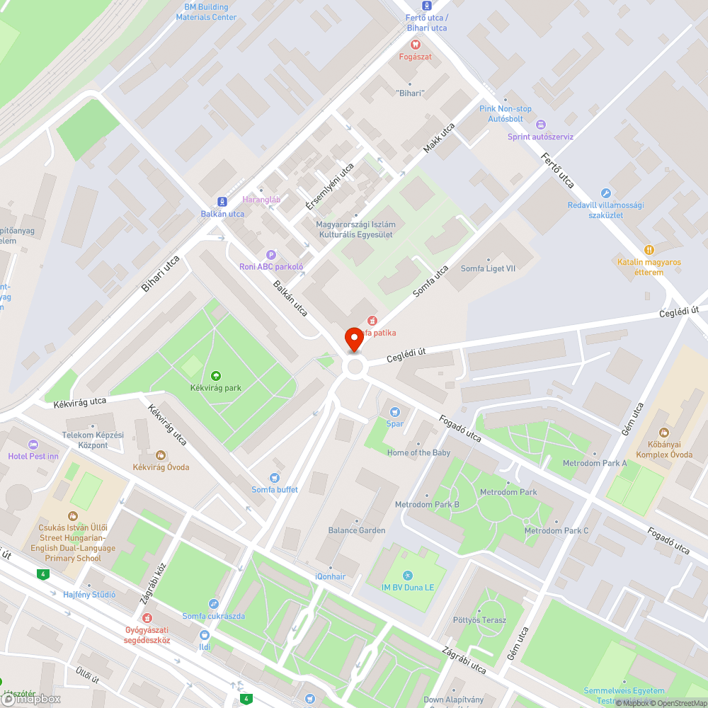 Hiányzó gyalogátkelőhely bejelentés helye