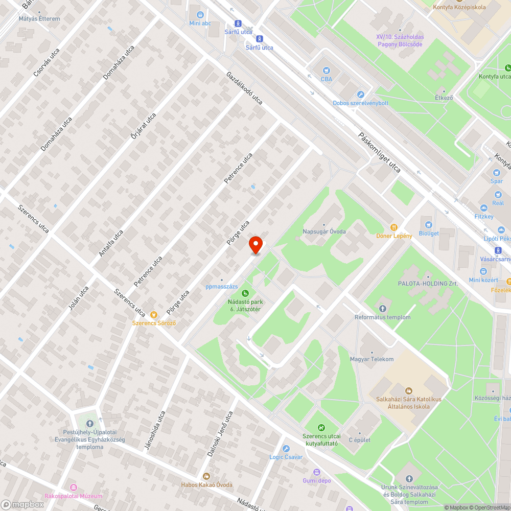 Hiányzó fa bejelentés helye