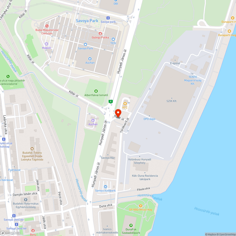 Eldugult víznyelők bejelentés helye