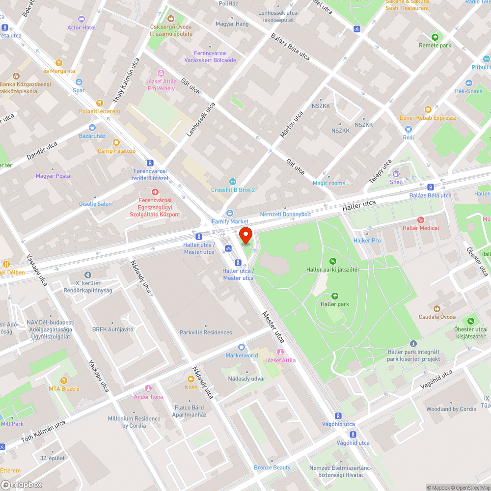 Bokorba dobott bevásárlókocsi bejelentés helye