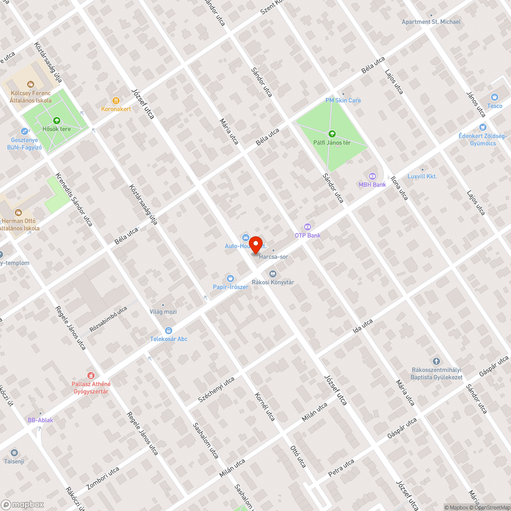 Járdán parkolás bejelentés helye