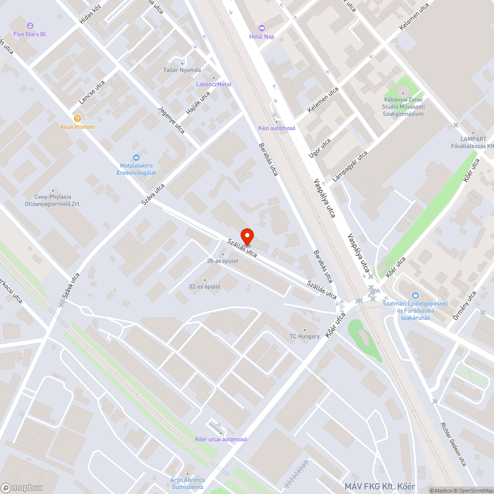 Üzemképtelen jármű 2 bejelentés helye