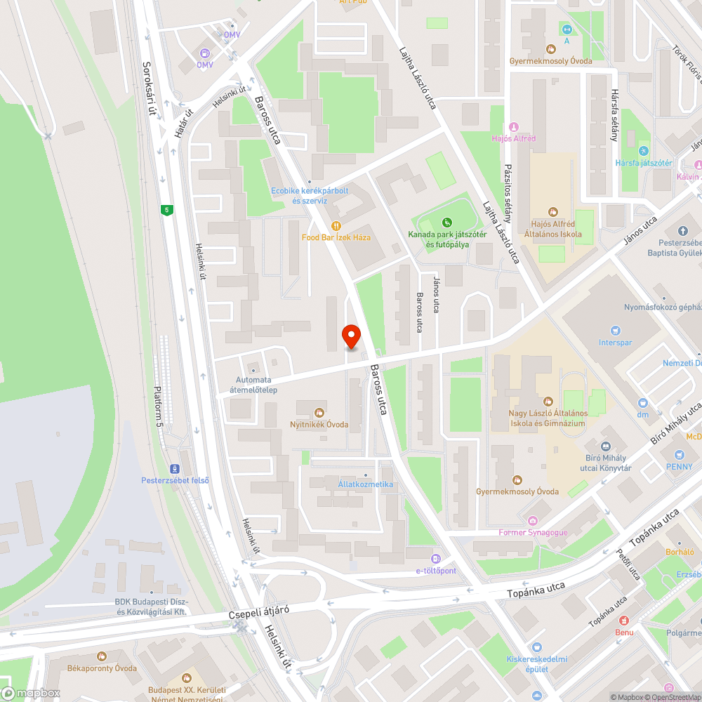 Sérült járda bejelentés helye