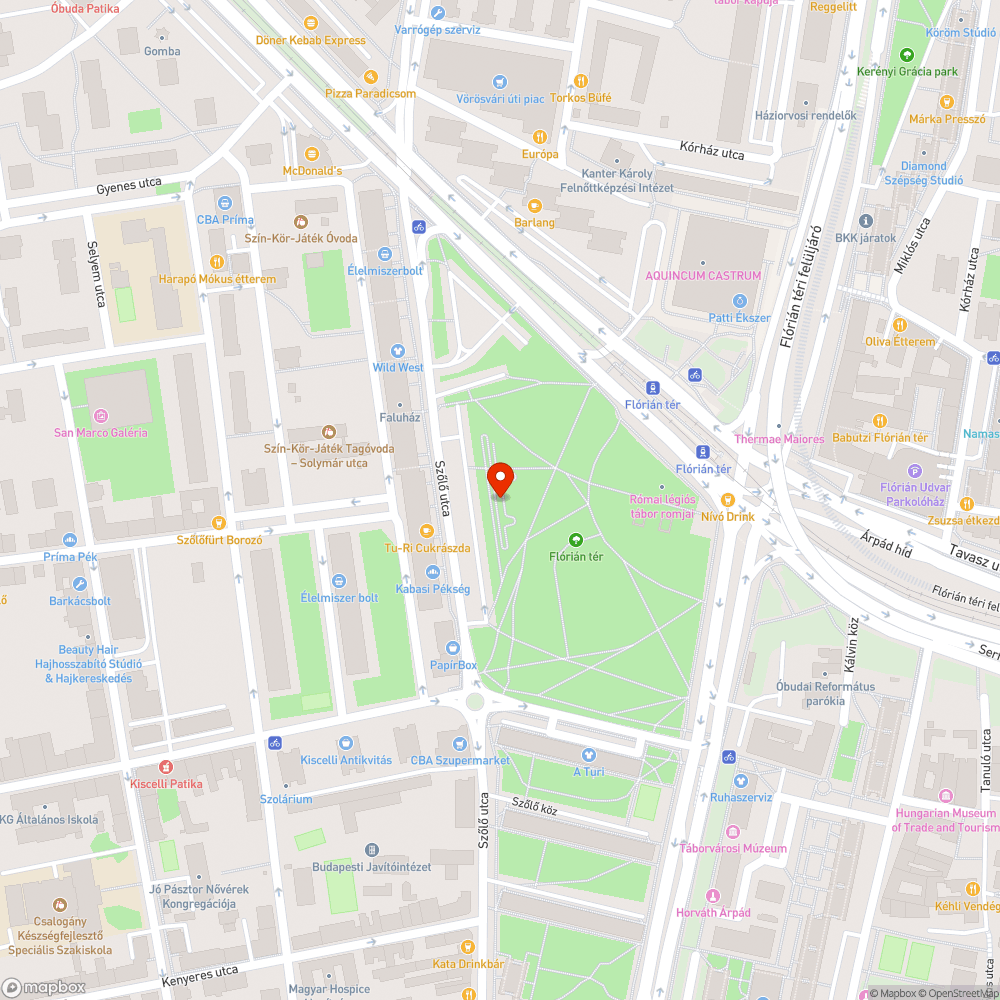 Életveszélyes gyakorlópálya bejelentés helye