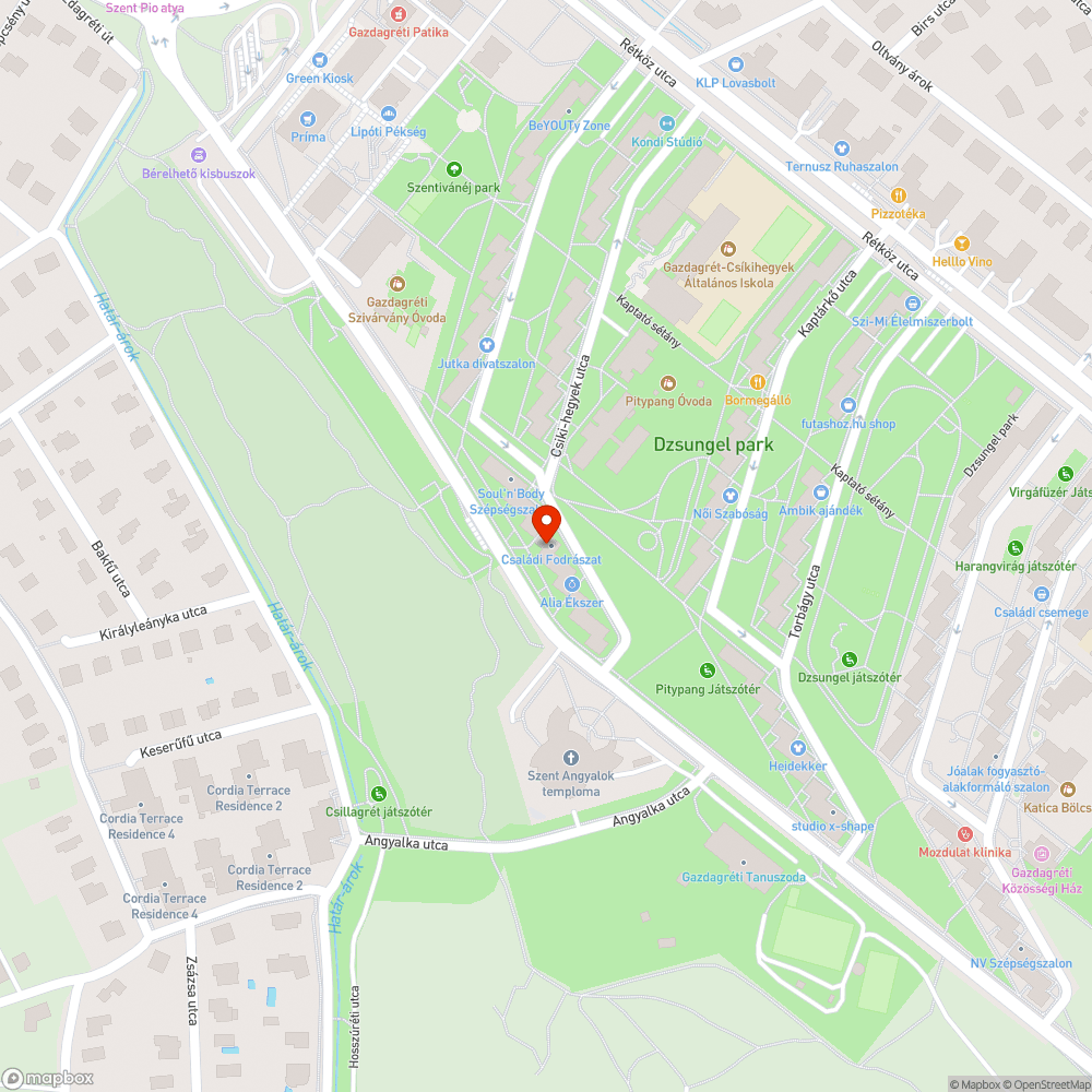 Szèttört pad bejelentés helye