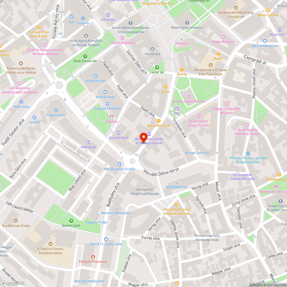 Nem működő közvilágítás a Batthyány utcában bejelentés helye