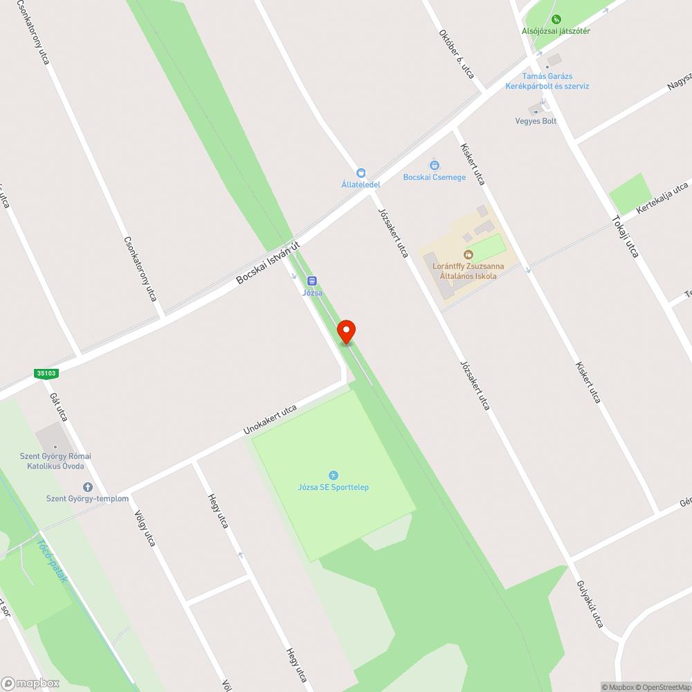 Árokba dobált szemét bejelentés helye