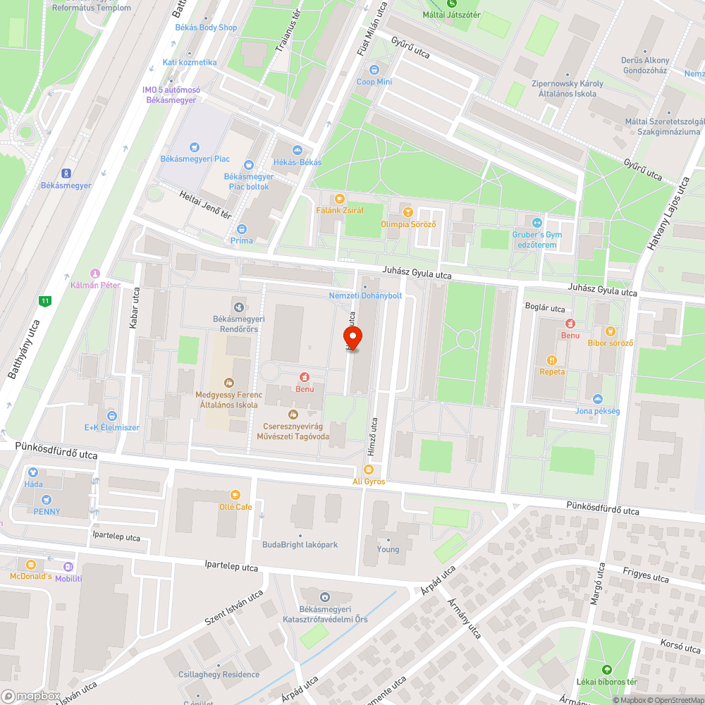 Kidőlt oszlop bejelentés helye