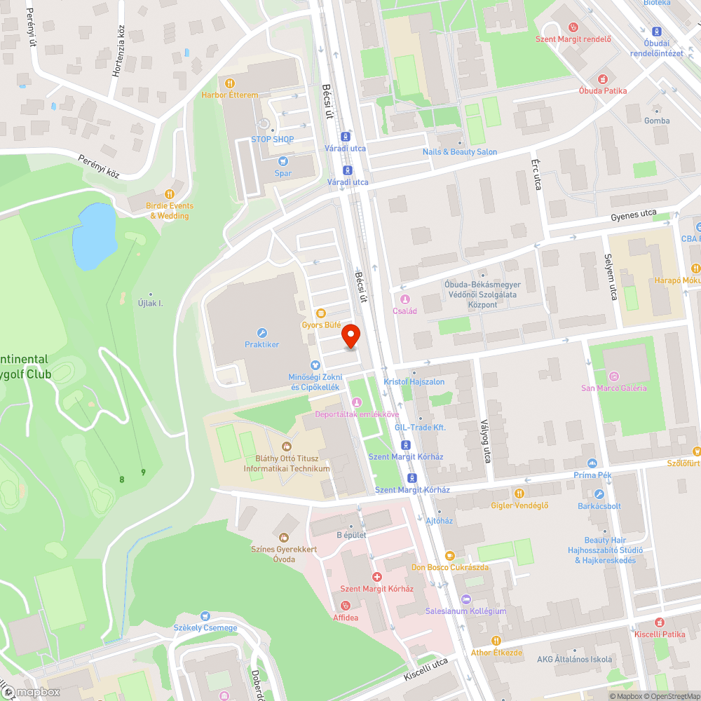 1 db LED nem világít a Praktiker parkolóban bejelentés helye