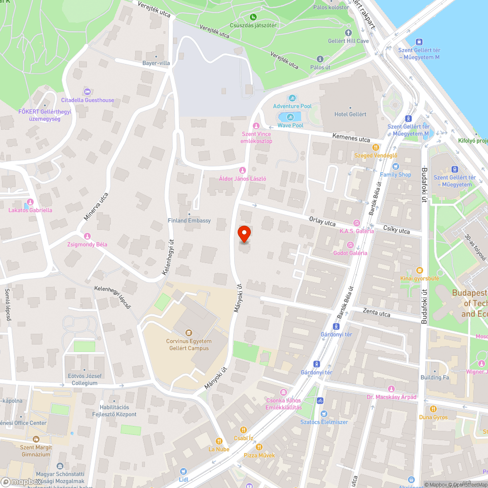 Kiégett lámpaoszlop bejelentés helye